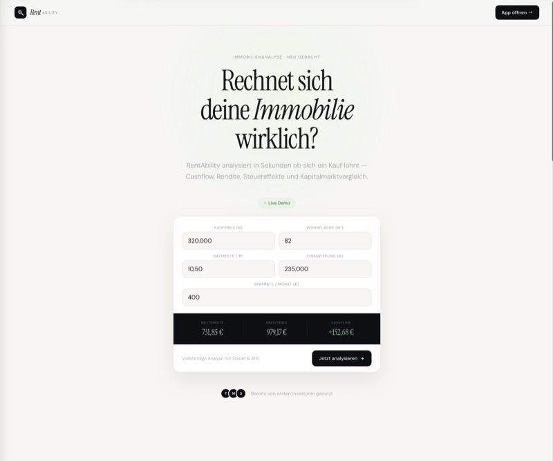 RentAbility-Webseite